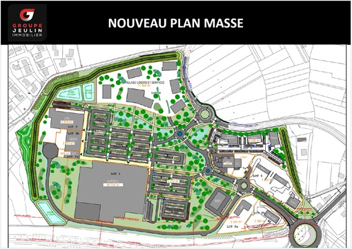ZAC du Brochet à Vallet: Nouveau plan masse ZAC du Brochet présenté au conseil communataire du 7 juin 2023